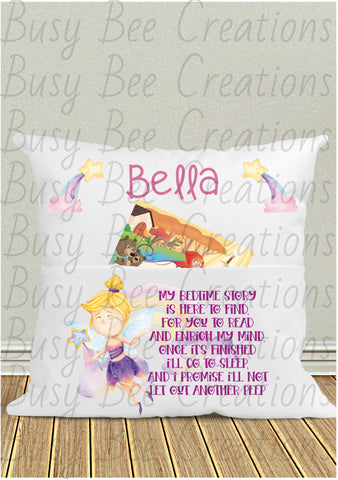 Fairy Reading Pocket Pillow/Cushion