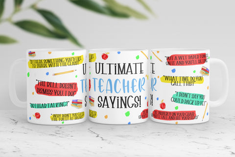 Ultimate TEACHER Sayings Mug