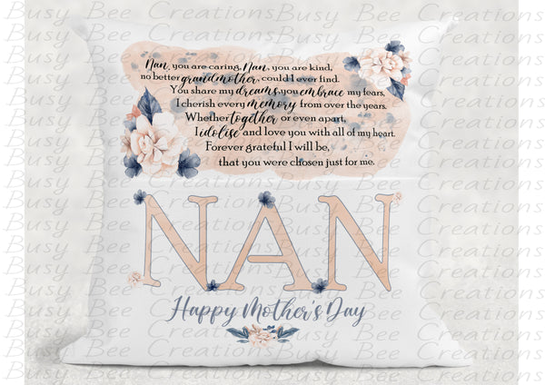 Mothers Day Reading Pocket Cushion/Pillow