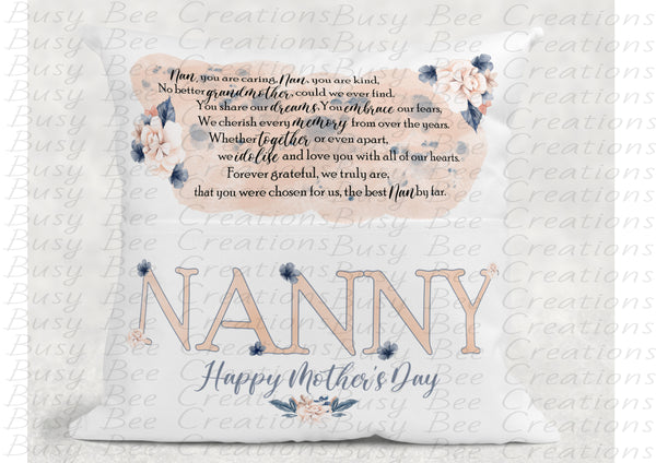 Mothers Day Reading Pocket Cushion/Pillow