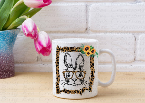 Leopard Print Bunny Mug Tea/Coffee Mugs