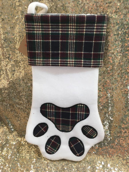 Paw Shaped Christmas Stocking