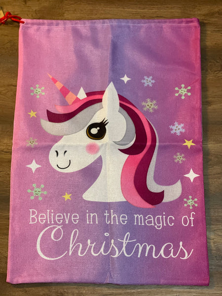 Unicorn Christmas Sack