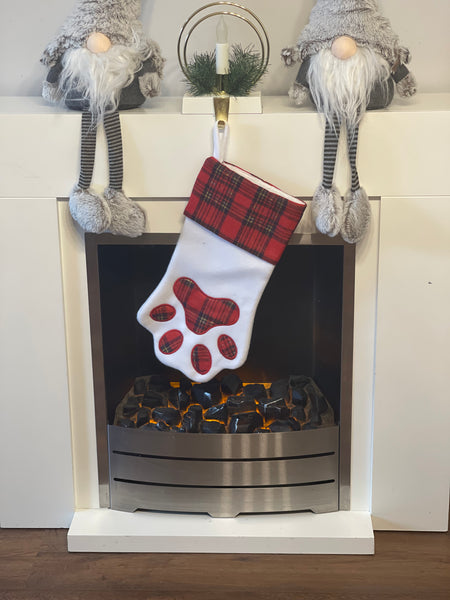 Paw Shaped Christmas Stocking