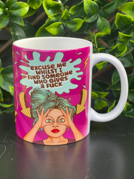 Pop Art Swear Mug Comic Style