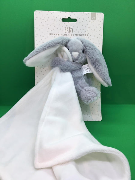 Bunny Baby Comforter holding blanket