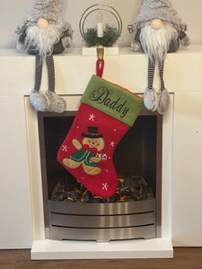 Gingerbread man Christmas Stocking