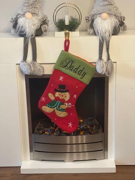 Gingerbread man Christmas Stocking