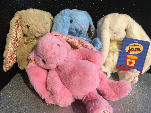 Small Brown Bunny Teddy With Patterned Ears