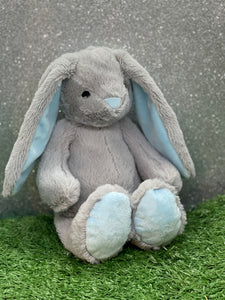 Medium Grey & Blue Bunny