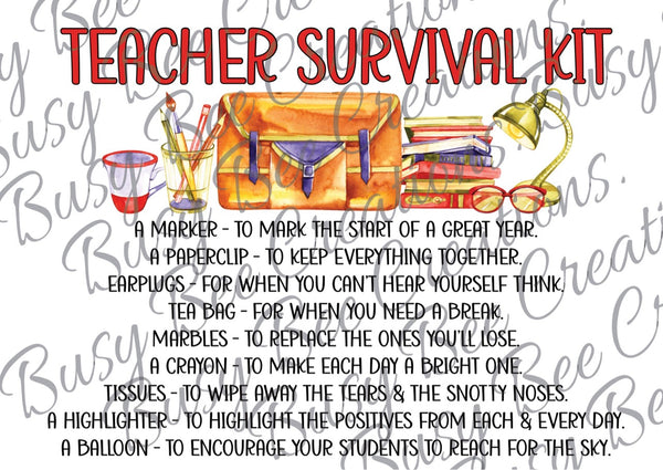 Pencil case survival kits (Teacher Gift)