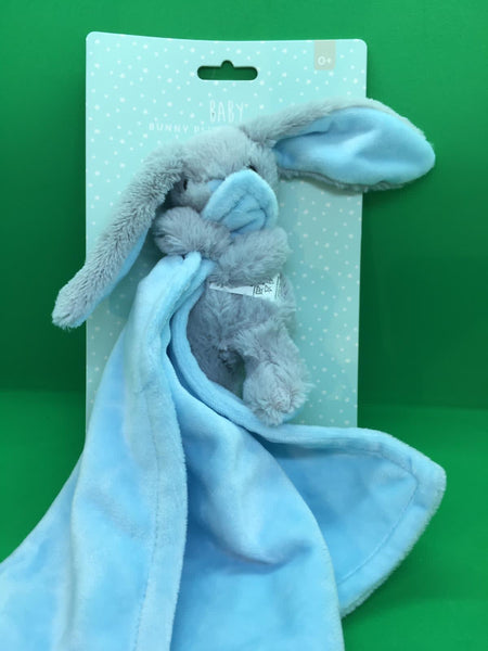 Bunny Baby Comforter holding blanket