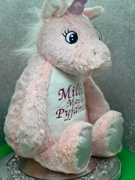 Pink Unicorn Teddy/Pyjama Case