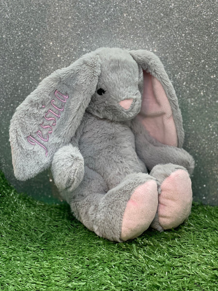 Medium Grey & Pink Bunny