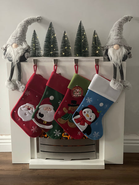 Santa Christmas Stocking (All Red)