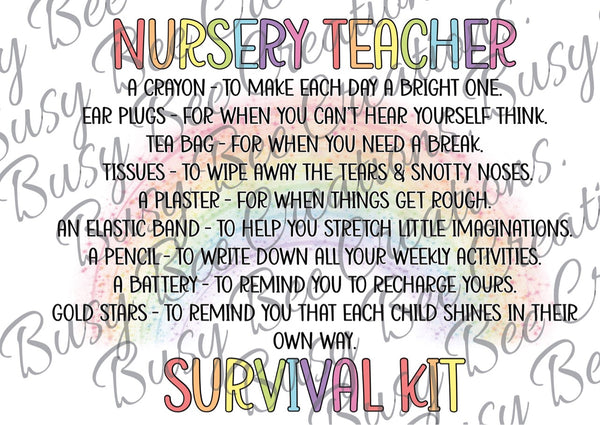 Pencil case survival kits (Teacher Gift)