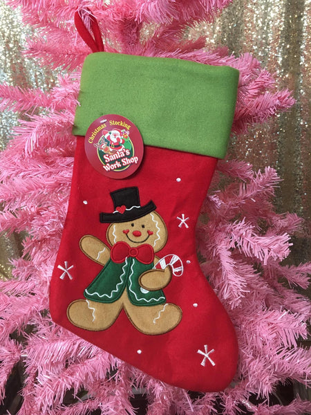 Gingerbread man Christmas Stocking