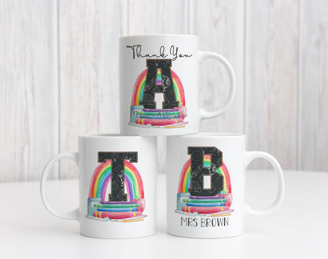 Teacher Initial Mug Tea/Coffee Mugs