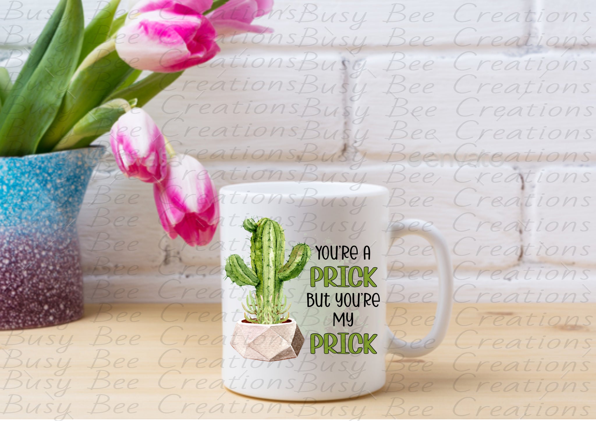 Rude Valentines Day Mug Cup Tea Coffee Mugs "You're My Prick"